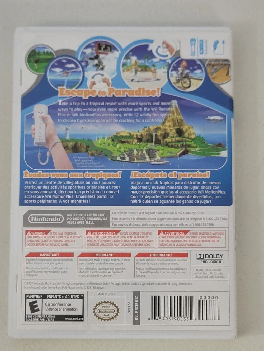 Nintendo Wii Sports Resort Complete Game 2011